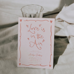 Invitación Amor Peculiar Está en el Aire Despedida de Soltera