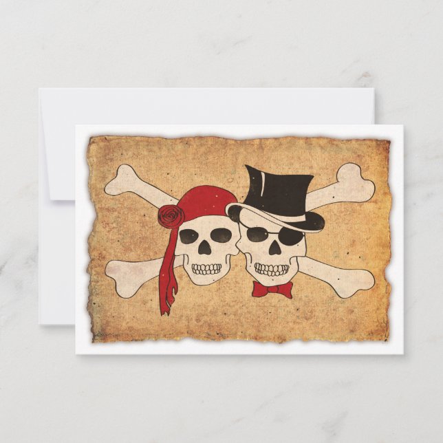 Invitación amor pirata (Anverso)