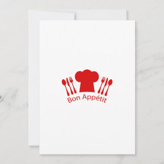Invitación Amor por cocinar Gorra Bon Appetit