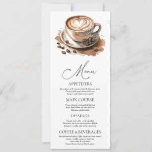 Invitación Amor por el Café está en ebullición Desayuno Nupci