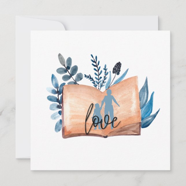 Invitación Amor por el libro (Anverso)