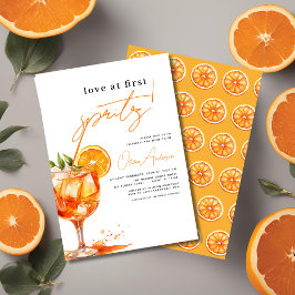Invitación Amor por primera ducha de Naranjas en Spritz