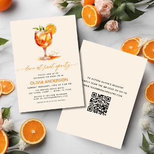 Invitación Amor por primera ducha de Naranjas en Spritz