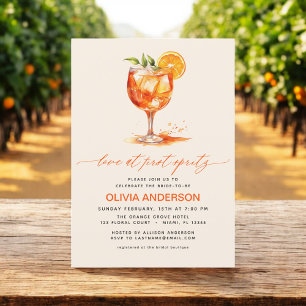 Invitación Amor por primera ducha de Naranjas en Spritz