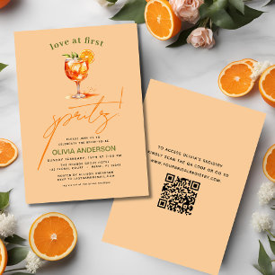 Invitación Amor por primera ducha de Naranjas en Spritz