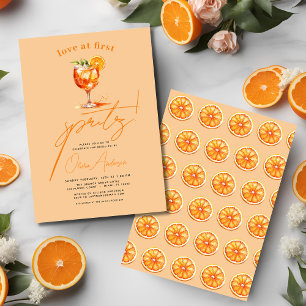 Invitación Amor por primera ducha de Naranjas en Spritz