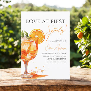 Invitación Amor por primera ducha de Naranjas en Spritz