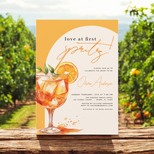 Invitación Amor por primera ducha de Naranjas en Spritz (Subido por el creador)