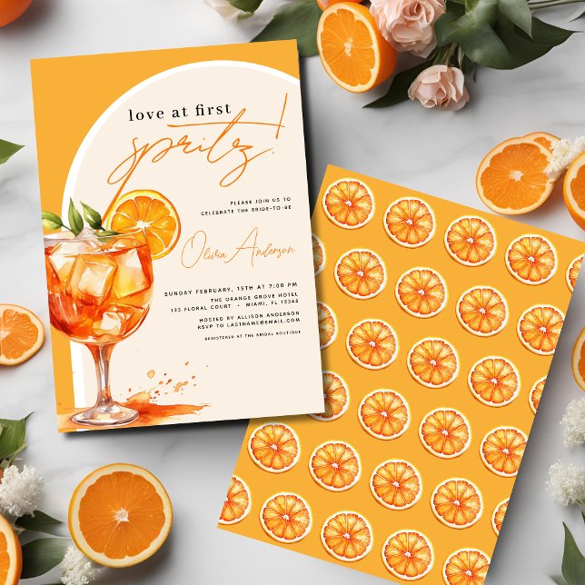 Invitación Amor por primera ducha de Naranjas en Spritz (Subido por el creador)