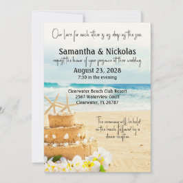 Invitación Amor profundo por la boda de Sea Beach