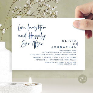 Invitación Amor, risa y feliz para siempre, fuga II