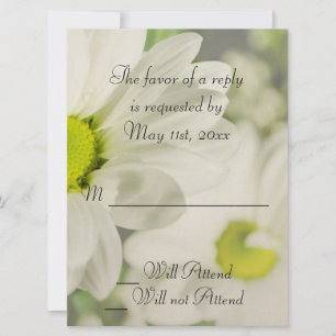 Invitación Amor romántico Floral Flores Respuesta Boda