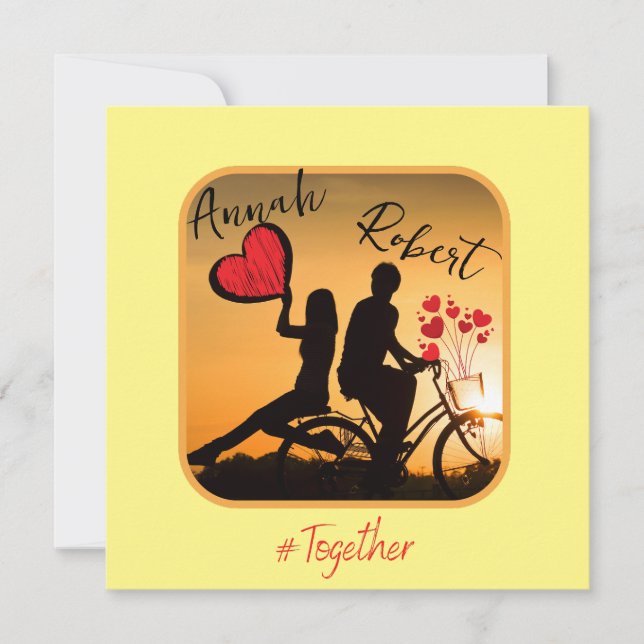 Invitación Amor Siempre Romántico (Anverso)