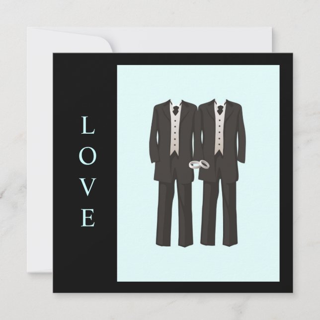 Invitación AMOR Tuxedos (Anverso)