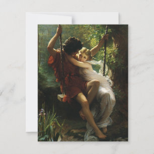 Invitación Amor vintage, romance, romántico, salva la fecha