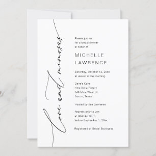 Invitación Amor y Mimosas, celebración de Fiesta de ducha de 