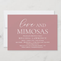 Amor y Mimosas, Fiesta de ducha de novia moderna