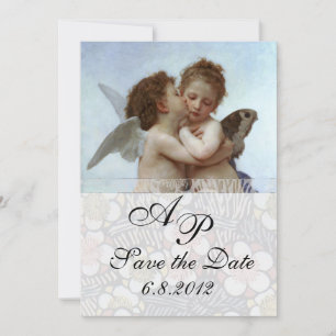 Invitación Amor y Psique como Monograma de Fiesta de Boda Inf