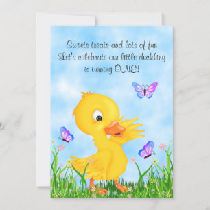 Invitación Amortiguamiento amarillo y mariposas lindo primer