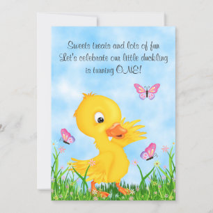 Invitación Amortiguamiento amarillo y mariposas lindo primer