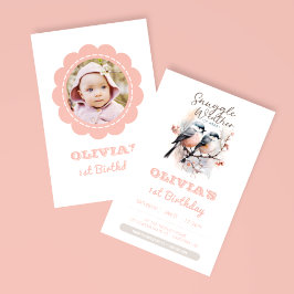 Invitación Amortiguar a los niños del invierno foto de cumple