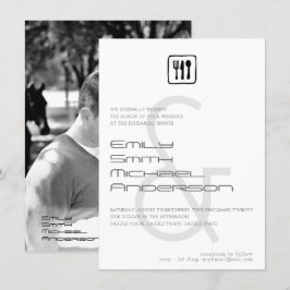 Invitación AMPERSAND Ensayo Cena FOTO Boda