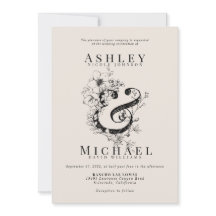 AMPERSAND FLORAL Hand Drake Rubor Boda