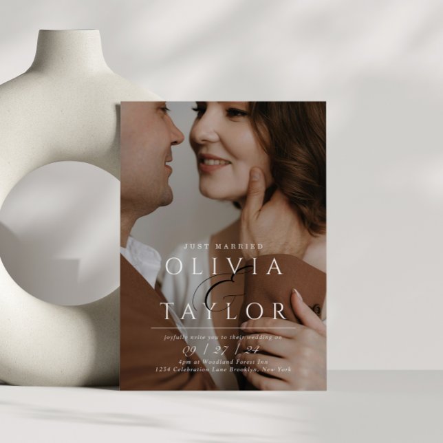 Invitación Ampersand recién casado y dos Bodas de fotografía  (Subido por el creador)
