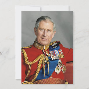 Invitación Ampliación de foto del rey Carlos III