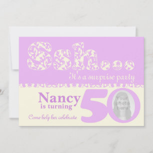 Invitación Añade tu foto sorpresa de ssh 50 cumpleaños