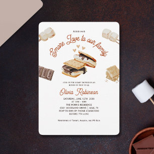 Invitación Añadiendo más amor a la ducha de bebé de nuestra f