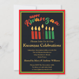 Invitación Añadir fecha de nombre Detalles Feliz Velas de Kwa