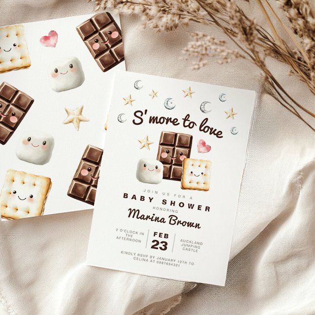 Invitación Añadir la ducha de bebé de S'more love (Subido por el creador)
