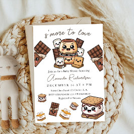 Invitación añadir s'more a amar la ducha de bebé familiar
