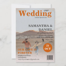 Añadir tu Boda de Naranja quemado de 2 revistas fo