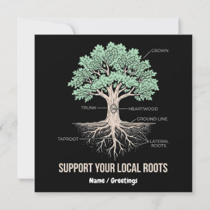 Invitación Anatomía Botánica del Árbol Apoya tus Raíces Local