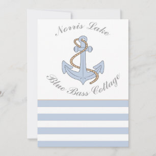 Invitación Anchor Lake Vacation Beach House nombre franjas az