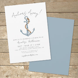 Invitación Anchor Nautical Baby Shower