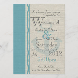 Invitación Anchor Rústico Boda Náutico