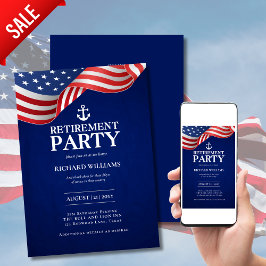 Invitación Ancla de Jubilación de la Marina de Estados Unidos
