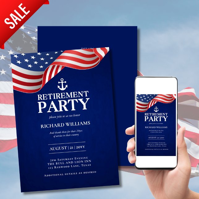 Invitación Ancla de Jubilación de la Marina de Estados Unidos (Subido por el creador)