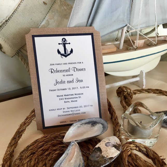 Invitación Ancla De La Armada En La Cena De Ensayos Náuticos  (Subido por el creador)