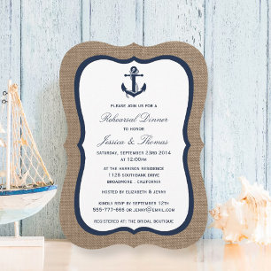 Invitación Ancla De La Armada En La Cena De Ensayos Náuticos