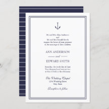 Ancla Náutica ambos padres invitan a matrimonio