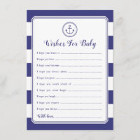 Ancla náutica Baby Shower quiere un bebé