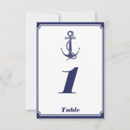 Invitación Ancla Náutica en Inserto de Boda de la Marina