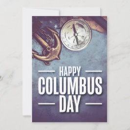 Invitación Ancla y brújula – Día de Columbus 