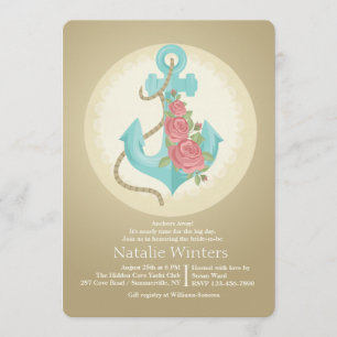Invitación Ancla y Rosas