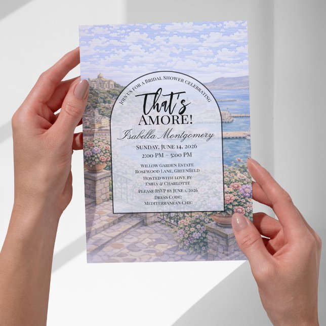 Invitación Ancona Italian Themed Bridal Shower (Ancona Italian Themed Bridal Shower Invitations
)