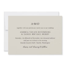Andrea Beige Elegant Wedding
